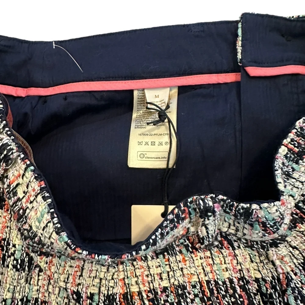 NWT Scotch & Soda SPECIAL TWEED MINI Short Multi color Side Zip Pockets SKIRT M - Picture 8 of 10